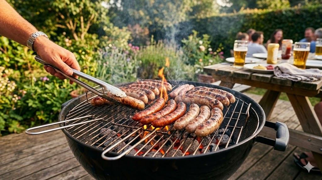 Saucisses sur le grill